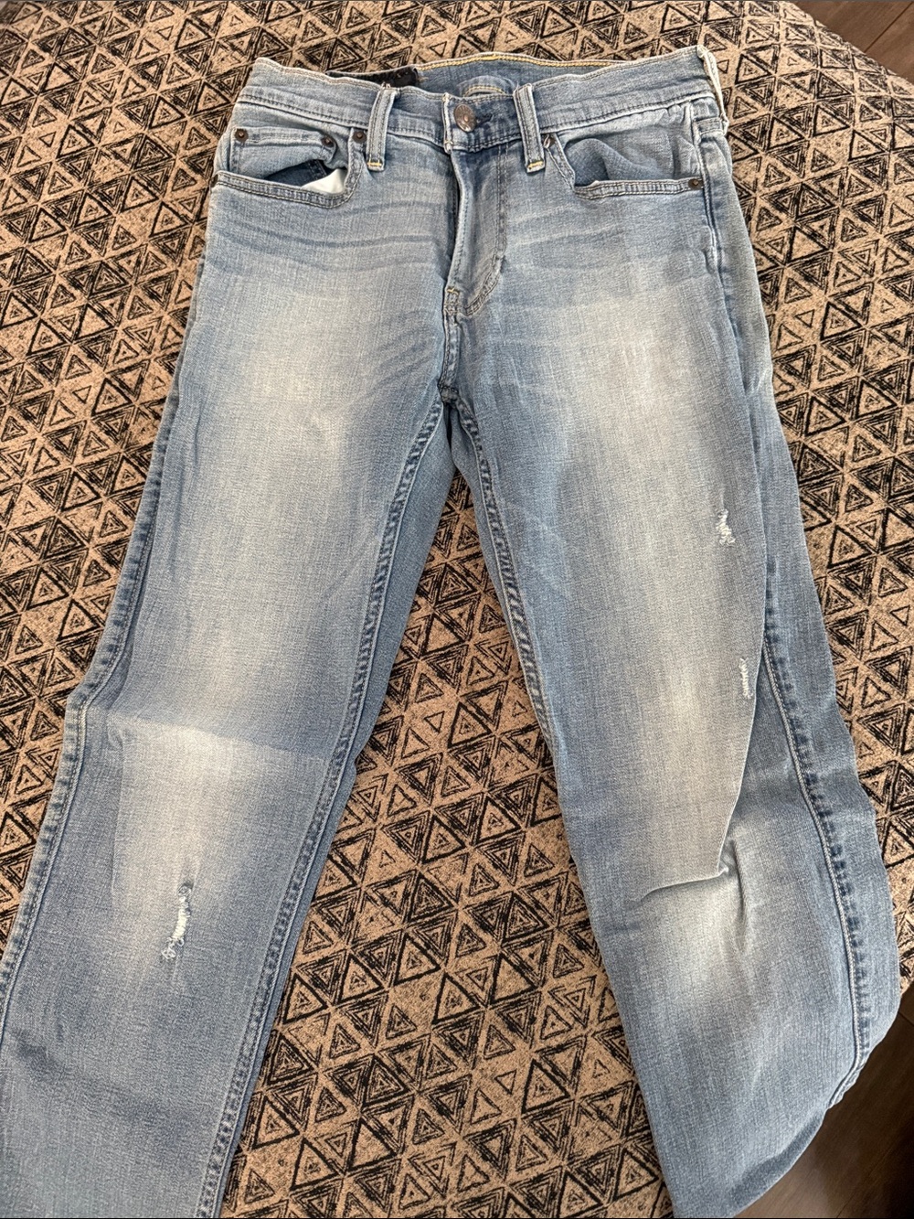 Hollister Light Blue Straight Leg Jeans